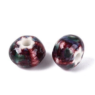 Vintage Handmade Porcelain Beads PORC-Q006-07L-1