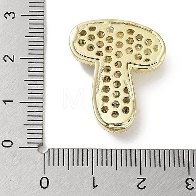 Rack Plating Brass Micro Pave Clear Cubic Zirconia Pendants KK-R163-05T-G-1