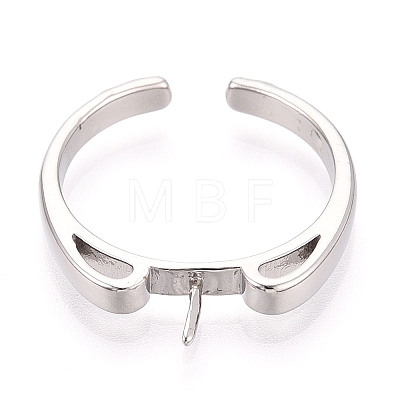 Brass Cup Peg Ring Settings KK-N274-36P-1