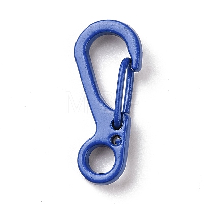 Spray Painted Alloy Push Gate Snap Keychain Clasp Findings PALLOY-K257-15-1