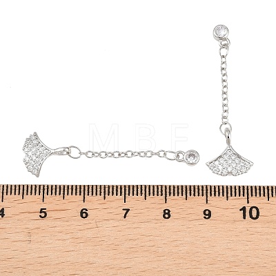Brass Micro Pave Clear Cubic Zirconia Pendants KK-H257-02P-1
