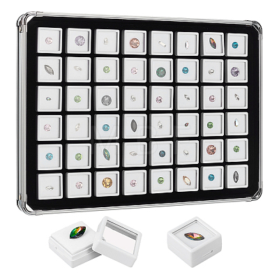 48 Grids Aluminum Boxes CON-WH0086-235B-1
