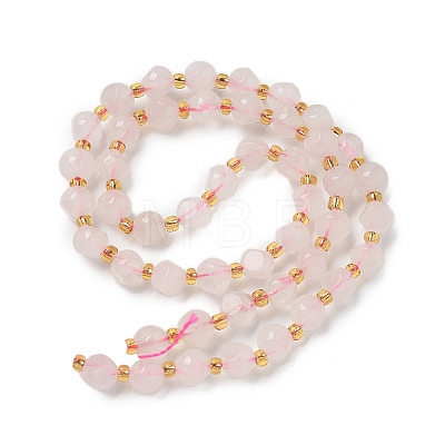 Natural Rose Quartz Beads Strands G-K387-A08-01-1