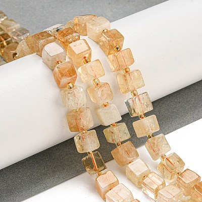 Natural Citrine Beads Beads Strands G-G053-B09-01C-1