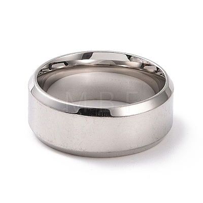 201 Stainless Steel Plain Band Ring for Women RJEW-I089-13P-1