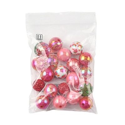 DIY Acrylic and Pave Disco Ball Beads Findings Kits DIY-FS0010-56B-1