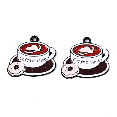 Baking Paint Alloy Enamel Pendants PALLOY-T093-20-1