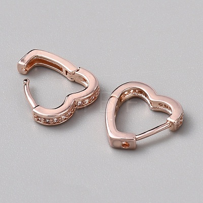 Brass Hoop Earrings EJEW-WH0023-13RG-1
