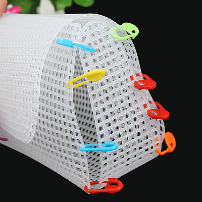 DIY Rectangle-shaped Plastic Mesh Canvas Sheet PURS-PW0001-603C-1