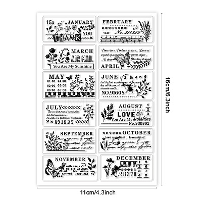 PVC Plastic Clear Stamps DIY-WH0631-0106-1