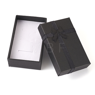 Rectangle Paper Jewelry Gift Boxes with Bowknot LS-CON-TAC0010-79A-1