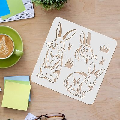 Plastic Reusable Drawing Painting Stencils Templates DIY-WH0172-476-1