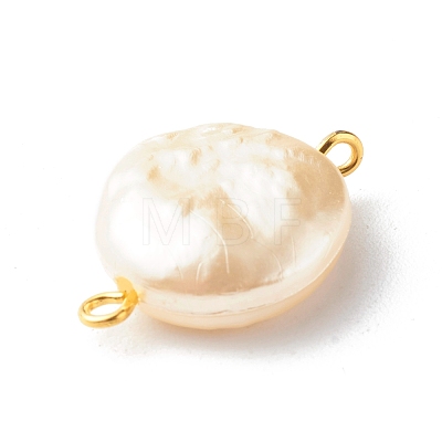 ABS Plastic Imitation Pearl Beads Link PALLOY-JF00824-1