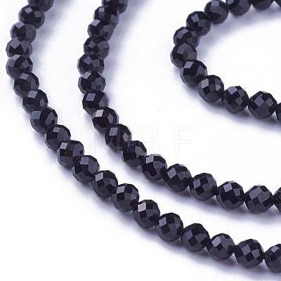 Faceted Glass Beads Strands G-F619-09B-3mm-1