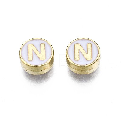Alloy Enamel Beads X-ENAM-N052-006-01N-RS-1