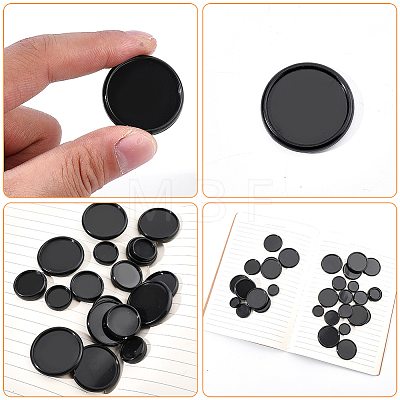 110Pcs 5 Styles Plastic Loose Leaf Ring Round Binder Discs DIY-WR0005-55-1