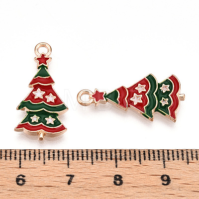 Christmas Theme Alloy Enamel Pendants ENAM-N056-403B-1