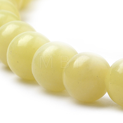 Natural Lemon Jade Beads Strands G-S259-46-8mm-1