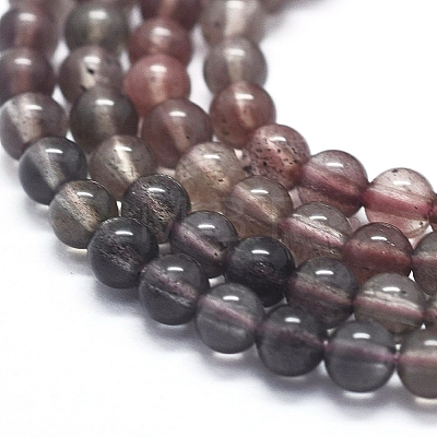Natural Black Moonstone Beads Strands G-D0013-02-1