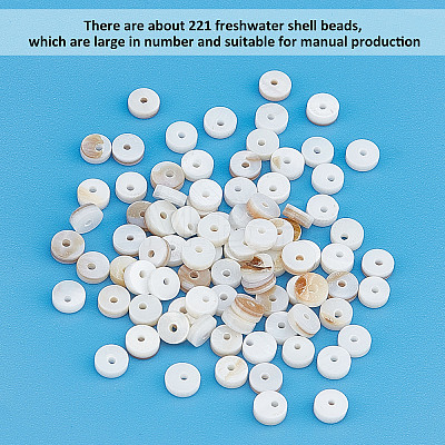  Freshwater Shell Beads Strands BSHE-NB0001-16-1