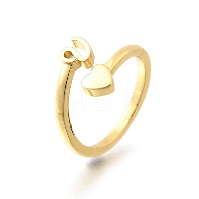 Brass Cuff Rings for Women RJEW-U044-V-1