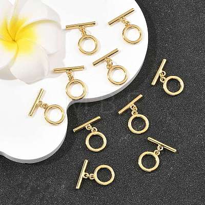 SHEGRACE Brass Toggle Clasps XGR0123G-157G-1