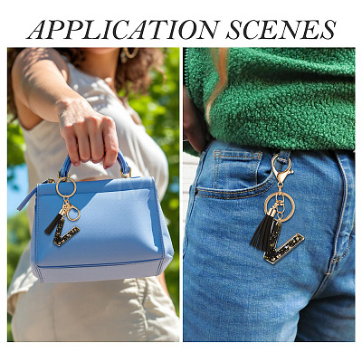 1Pc Resin Letter Keychains KEYC-TADJ0001-09V-1