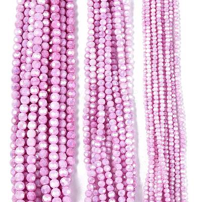 Anti-Tarnish Electroplate Glass Beads Strands EGLA-ZX010-6mm-05-1