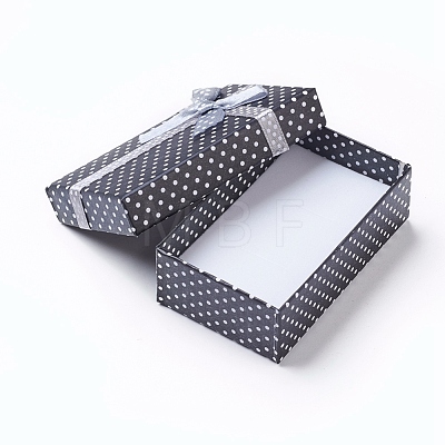 Cardboard Necklace Boxes with Bowknot and Sponge Inside X-CBOX-R012-4-1