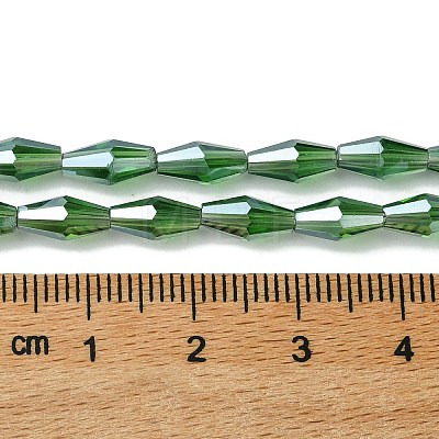 Transparent Electroplate Glass Beads X1-GLAA-K064-05A-PL05-1