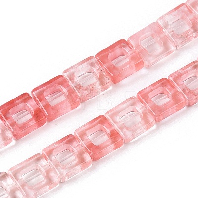 Cherry Quartz Glass Beads Strands G-N342-101-1