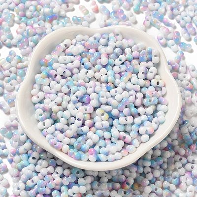 Baking Paint Glass Seed Beads SEED-F005-01A-14-1