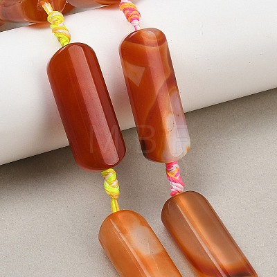 Natural Red Agate Beads Strands G-H342-B01-01-1