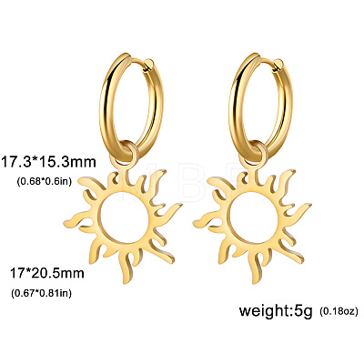 304 Stainless Steel Hoop Earrings FS-WG6A0FB-08-1