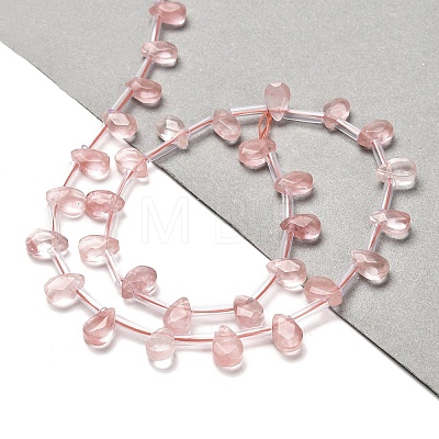 Cherry Quartz Glass Beads Strands G-Q167-A02-02-1