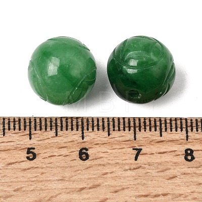 Natural Myanmar Jade Dyed Beads G-C283-01-1