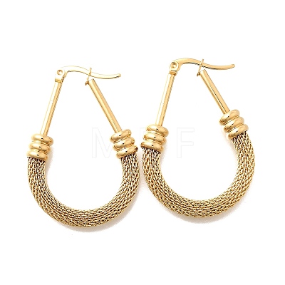 201 Stainless Steel Hoop Earrings EJEW-Q026-15G-A-1