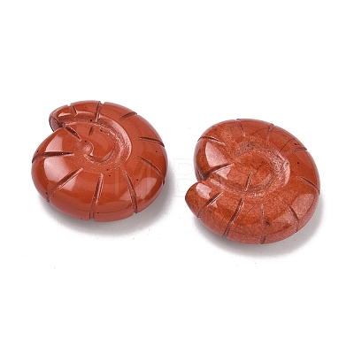Natural Red Jasper Conch Display Decorations DJEW-D303-01I-1