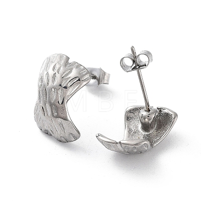 304 Stainless Steel Stud Earrings for Women EJEW-D095-16P-1