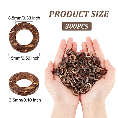 Coconut Linking Rings COCO-WH0001-01A-1