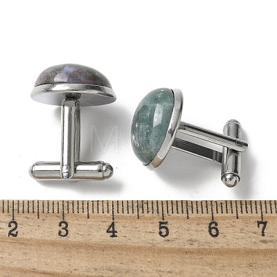 304 Stainless Steel Cuff Buttons G-C185-02P-34-1