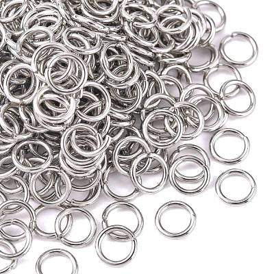 304 Stainless Steel Open Jump Rings X-STAS-E067-08-8mm-1