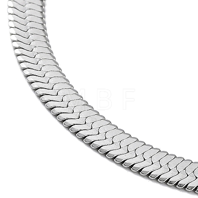 304 Stainless Steel Herringbone Chain Necklaces NJEW-P282-07P-1