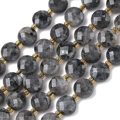 Natural Larvikite Beads Strands G-K389-B85-01-1