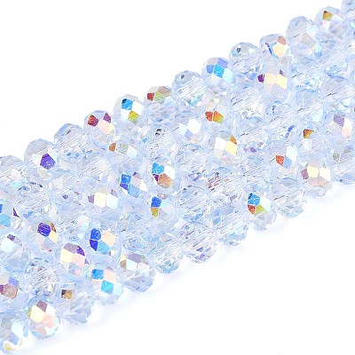 Transparent Glass Beads Strands X-EGLA-N016-4mm-02-1