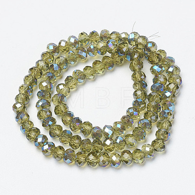 Electroplate Glass Beads Strands EGLA-A034-T1mm-I19-1