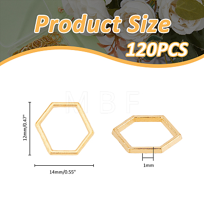 120Pcs Alloy Linking Rings FIND-DC0005-93-1