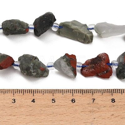 Natural African Bloodstone Beads Strands GG-CBA0B77-A09-03-1
