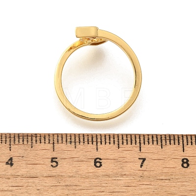 Brass Cuff Rings for Women RJEW-U044-T-1