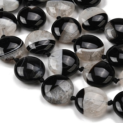 Natural Agate Beads Strands G-F820-Q01-01E-1